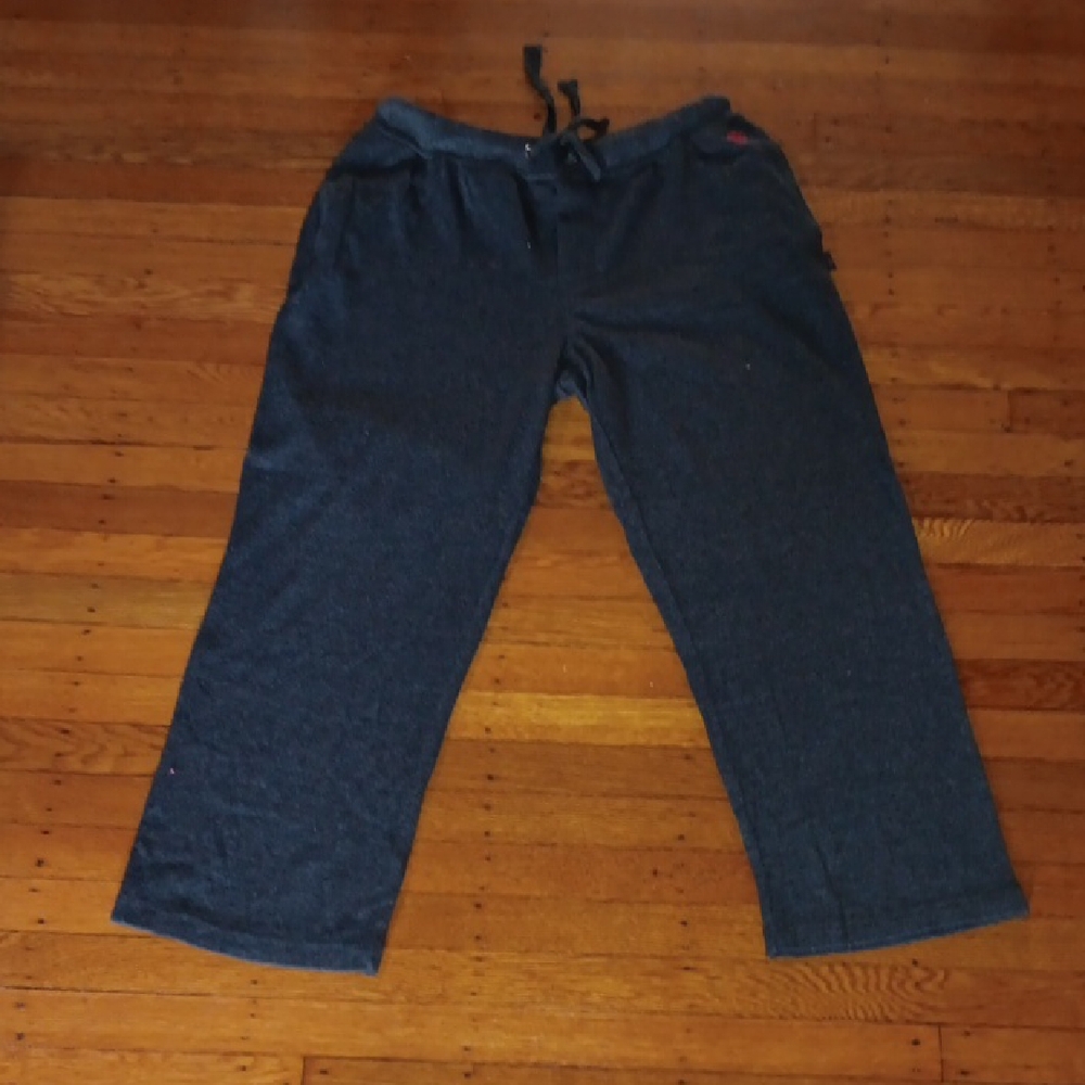 Izod Dark Heather Gray Drawstring Lounge Pants